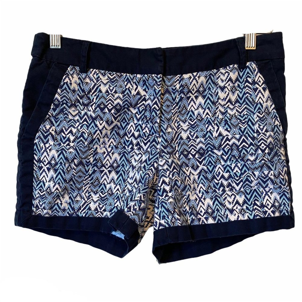 Kenar navy blue ikat print shorts 4 GUC